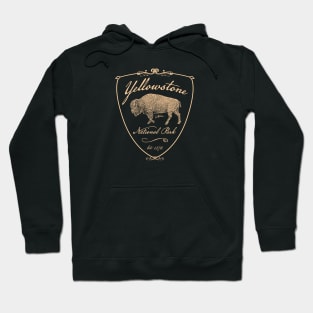 Yellowstone National Park Walking Bison Hoodie